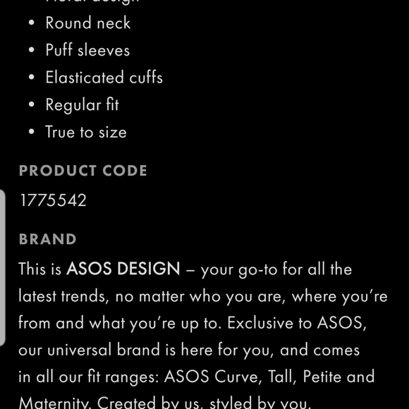 ASOS ditsy floral mini dress with puff sleeves - Picture 5 of 9